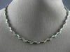 ESTATE 1.65CT ROUND DIAMOND 18K WHITE GOLD CLASSIC FLORAL WREATH NECKLACE #16481