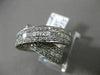 ESTATE LARGE 2.30CT ROUND & PRINCESS DIAMOND 14KT WHITE GOLD X LOVE DOUBLE RING