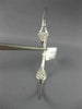 ESTATE .35CT DIAMOND 18K WHITE GOLD FLEXIBLE DOUBLE ARROW LOVE BANGLE BRACELET