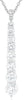 5.82CT DIAMOND 18K WHITE GOLD ROUND JOURNEY GRADUATING BAR LOVE FLOATING PENDANT