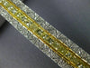 ESTATE WIDE 8.3CT WHITE & FANCY YELLOW DIAMOND 18K TWO TONE GOLD TENNIS BRACELET