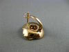 ESTATE .90CT WHITE & BLACK DIAMOND 14KT ROSE & BLACK GOLD CLIP ON STUD EARRINGS