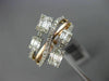 ESTATE .69CT DIAMOND 14KT WHITE & ROSE GOLD 3D MULTI ROW CRISS CROSS FUN RING