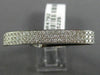 ESTATE MASSIVE 1.06CT DIAMOND 14KT WHITE GOLD 3 ROW CONVERSATIONAL FUTURIST RING