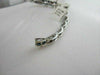 ESTATE 4.45CT DIAMOND & SAPPHIRE 14KT WHITE GOLD 3 DIMENSIONAL TENNIS BRACELET