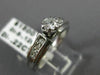 ESTATE .34CT DIAMOND 14KT WHITE GOLD 3D CLASSIC SOLITAIRE ENGAGEMENT RING #19540
