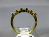 ESTATE .85CT BAGUETTE & PRINCESS DIAMOND 14KT YELLOW GOLD ANNIVERSARY RING #7439