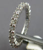1.22CT DIAMOND 14KT WHITE GOLD 3D SHARED PRONG ETERNITY WEDDING ANNIVERSARY RING