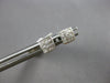 ESTATE .25CT DIAMOND 14KT WHITE GOLD 3D PRINCESS INVISIBLE SQUARE STUD EARRINGS