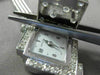 ANTIQUE HAMILTON 1.15CT OLD MINE DIAMOND 14KT WHITE GOLD WATCH BRACELET #17253