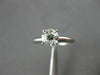 ANTIQUE WIDE .63CT OLD MINE DIAMOND PLATINUM SOLITAIRE ENGAGEMENT RING #19260