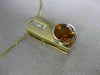 ESTATE LARGE 5.65CT DIAMOND & AAA CITRINE 14KT TWO TONE GOLD 3D PENDANT #14025