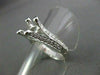 ESTATE .46CT DIAMOND 3D PRONG 18KT WHITE GOLD SEMI MOUNT ENGAGEMENT RING #187
