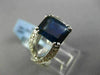 ESTATE LARGE 3.70CT DIAMOND & SAPPHIRE 18KT WHITE GOLD INFINITY ENGAGEMENT RING