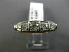 ANTIQUE 1.26CT OLD MINE DIAMOND 14KT TWO TONE GOLD CLASSIC FILIGREE RING #19171