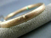 ESTATE LARGE .75CT DIAMOND 18KT WHITE ROSE GOLD MATTE SHINY LOVE BANGLE BRACELET