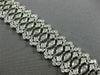 ESTATE 7.55CT ROUND & MARQUISE DIAMOND 18KT WHITE GOLD FILIGREE TENNIS BRACELET