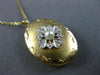 .09CT DIAMOND & AAA SOUTH SEA PEARL 14KT YELLOW GOLD HEART LOCKET PENDANT #26417