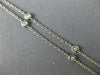 .25CT DIAMOND 18KT WHITE GOLD ROUND & TRILLION LARIAT BY THE YARD LOVE NECKLACE