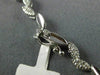 ESTATE 1.65CT ROUND DIAMOND 18K WHITE GOLD CLASSIC FLORAL WREATH NECKLACE #16481