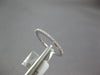 ESTATE .11CT DIAMOND 18KT WHITE GOLD 3D 1mm ETERNITY STACKABLE ANNIVERSARY RING