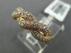 ESTATE LARGE .90CT PINK DIAMOND 18KT ROSE GOLD INFINITY KNOT SEMI ETERNITY RING