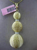 ESTATE LARGE .26CT DIAMOND 14KT TWO TONE GOLD 3D MESH CIRCULAR FLOATING PENDANT