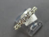 1.12CT DIAMOND 14KT WHITE GOLD 3D SHARED PRONG ETERNITY WEDDING ANNIVERSARY RING