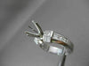 1.60CT DIAMOND 14K WHITE GOLD 3D PRINESS ROUND SEMI MOUNT ENGAGEMENT RING #18585