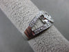ANTIQUE WIDE .70CT DIAMOND 14KT WHITE GOLD OPEN LOVE INFINITY FUN RING #11096