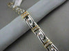 ESTATE WIDE 8mm 14KT TWO TONE 1.0CTW DIAMOND BRACELET