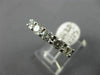 ESTATE 1.75CT DIAMOND 14K WHITE GOLD 3D SEVEN STONE SHARE PRONG ANNIVERSARY RING