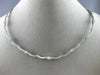 ESTATE 1.50CT DIAMOND 18KT WHITE GOLD 3D BY THE YARD THREE STONE NECKLACE #10778