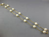 ESTATE AAA SOUTH SEA PEARL 14KT YELLOW GOLD 3D BY THE YARD NECKLACE #23899