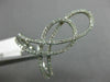 ESTATE LARGE .37CT DIAMOND 14KT WHITE GOLD 3D INFINITY LOVE KNOT LOVE FUN RING