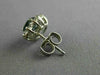 ESTATE 2.36CT DIAMOND & AAA SAPPHIRE 14KT WHITE GOLD FLOWER STUD EARRINGS #26438
