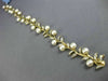 ESTATE WIDE & LONG .25CT DIAMOND & AAA SOUTH SEA PEARL 14KT YELLOW GOLD BRACELET