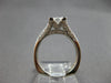 LARGE 1.53CT DIAMOND 14KT WHITE GOLD 3D PRINCESS & ROUND ENGAGEMENT RING #27859