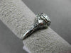 ANTIQUE .40CT OLD MINE DIAMOND 18KT WHITE GOLD 3D FILIGREE ENGAGEMENT RING 20335