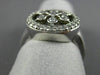ESTATE LARGE .40CT DIAMOND 14KT WHITE GOLD 3D ETOILE PAVE CIRCLE SNOWFLAKE RING