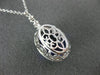 ESTATE EXTRA LARGE 32.4CT DIAMOND & AAA TANZANITE 18K WHITE GOLD LARIAT NECKLACE
