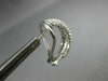 WIDE 1.0CT DIAMOND 14KT WHITE GOLD 3D MULTI ROW SEMI HOOP CLIP ON EARRINGS 26652