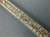 ESTATE WIDE 11.12CT WHITE & PINK DIAMOND 18KT WHITE & ROSE GOLD TENNIS BRACELET