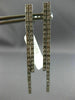 ESTATE LONG .90CT DIAMOND 18KT WHITE GOLD CLASSIC 2 ROW JOURNEY HANGING EARRINGS