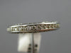 ANTIQUE 1.2CT ROUND DIAMOND 14K WHITE GOLD CLASSIC FILIGREE ETERNITY RING #17735
