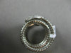 ESTATE LARGE .55CT ROUND DIAMOND 18KT WHITE GOLD FLEXIBLE HANDCRAFTED SNAKE RING