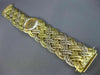 ESTATE LARGE & LONG BAUME & MERCIER .88CT DIAMOND 18K TWO TONE GOLD WOVEN WATCH