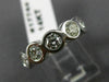 ESTATE WIDE 2.11CT DIAMOND 14K WHITE GOLD BEZEL ETERNITY ANNIVERSARY RING 17744