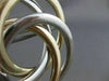 ANTIQUE LARGE 14K WHITE YLW GOLD CLETIC KNOT PIN BROOCH #20843