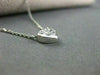 ESTATE .18CT DIAMOND 14KT WHITE GOLD 3D SIX STONE ETOILE HEART PENDENT #1722